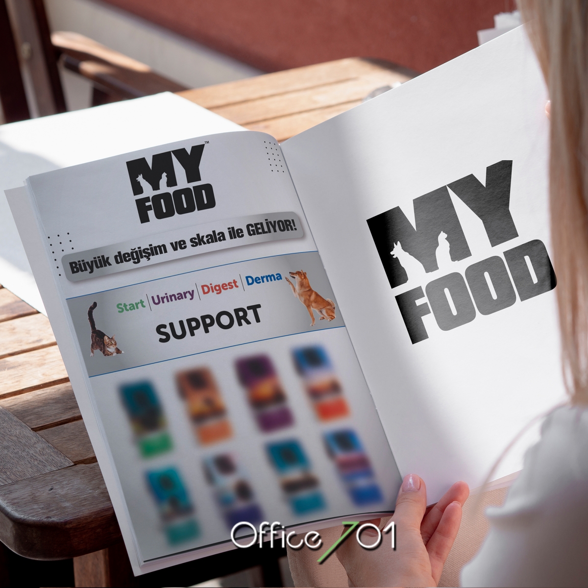 Office701 | Myfood Pet Food |  Magazine Design