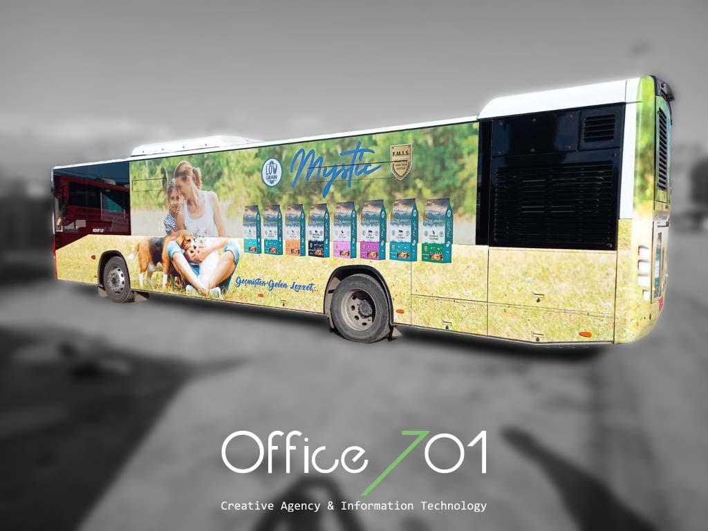 Office701 | Mystic Pet Food Vehicle Wrapping Design