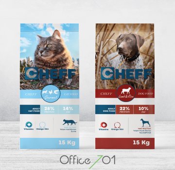 Office701 | Cheff Köpek Maması Ambalaj Tasarımı