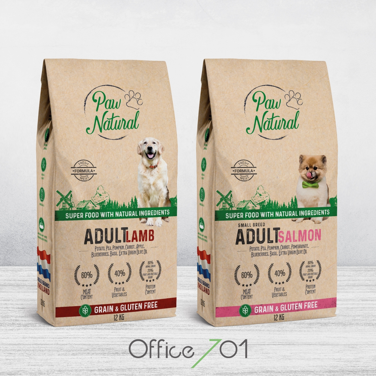 Office701 | Paw Natural Pet Food Packaging Design