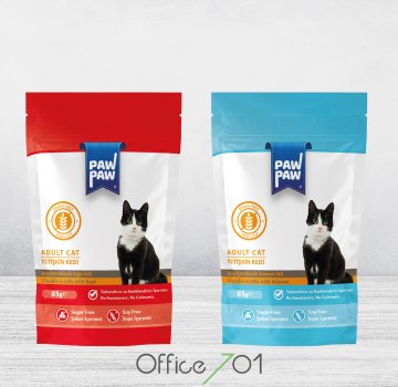 Office701 | Pawpaw Pouch Wet Pet Food Packaging Design