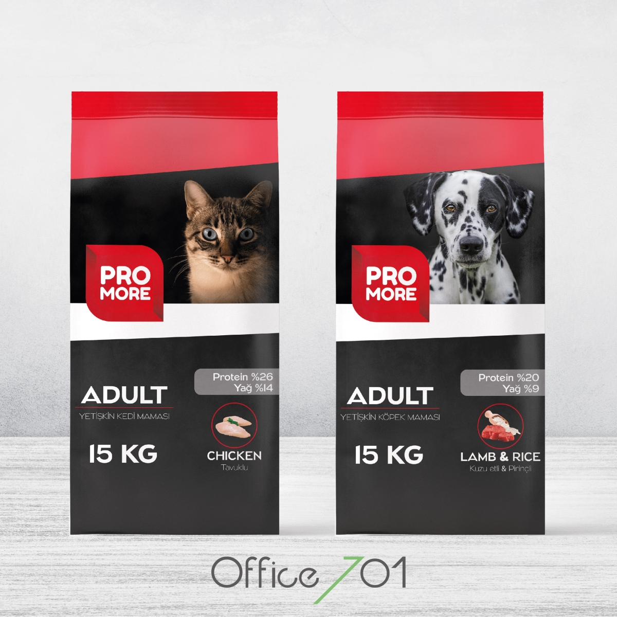Office701 | Pro More | Pet Food Package Design