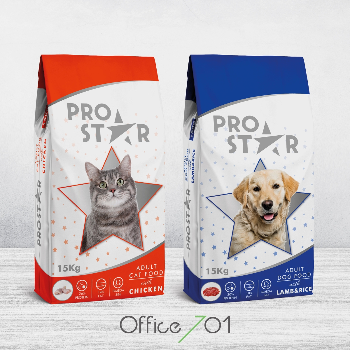 Office701 | Prostar | Pet Food Package Design