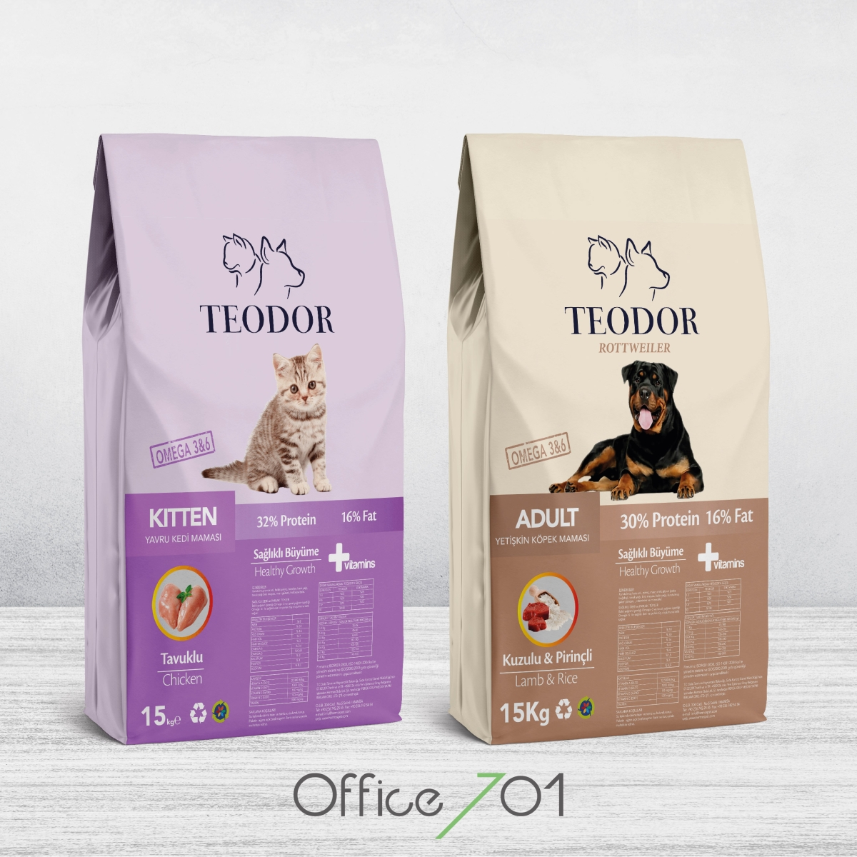 Office701 | Teodor | Pet Food Package Design