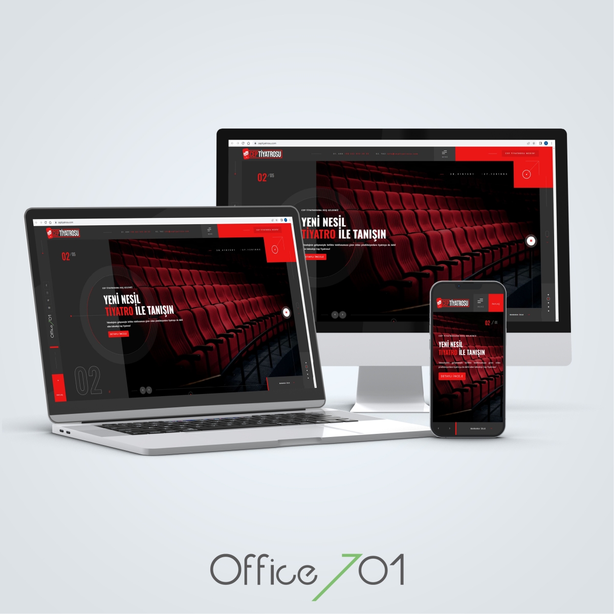 Office701 | Cep Tiyatrosu | Theater Website Design