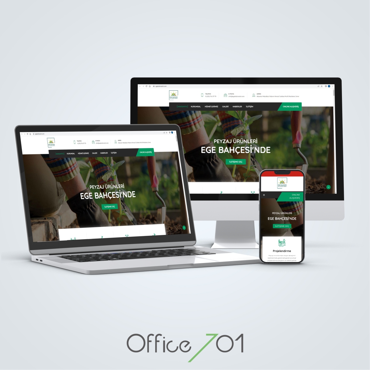 Office701 | Ege Bahçesi | Gardening & Pet Website Design