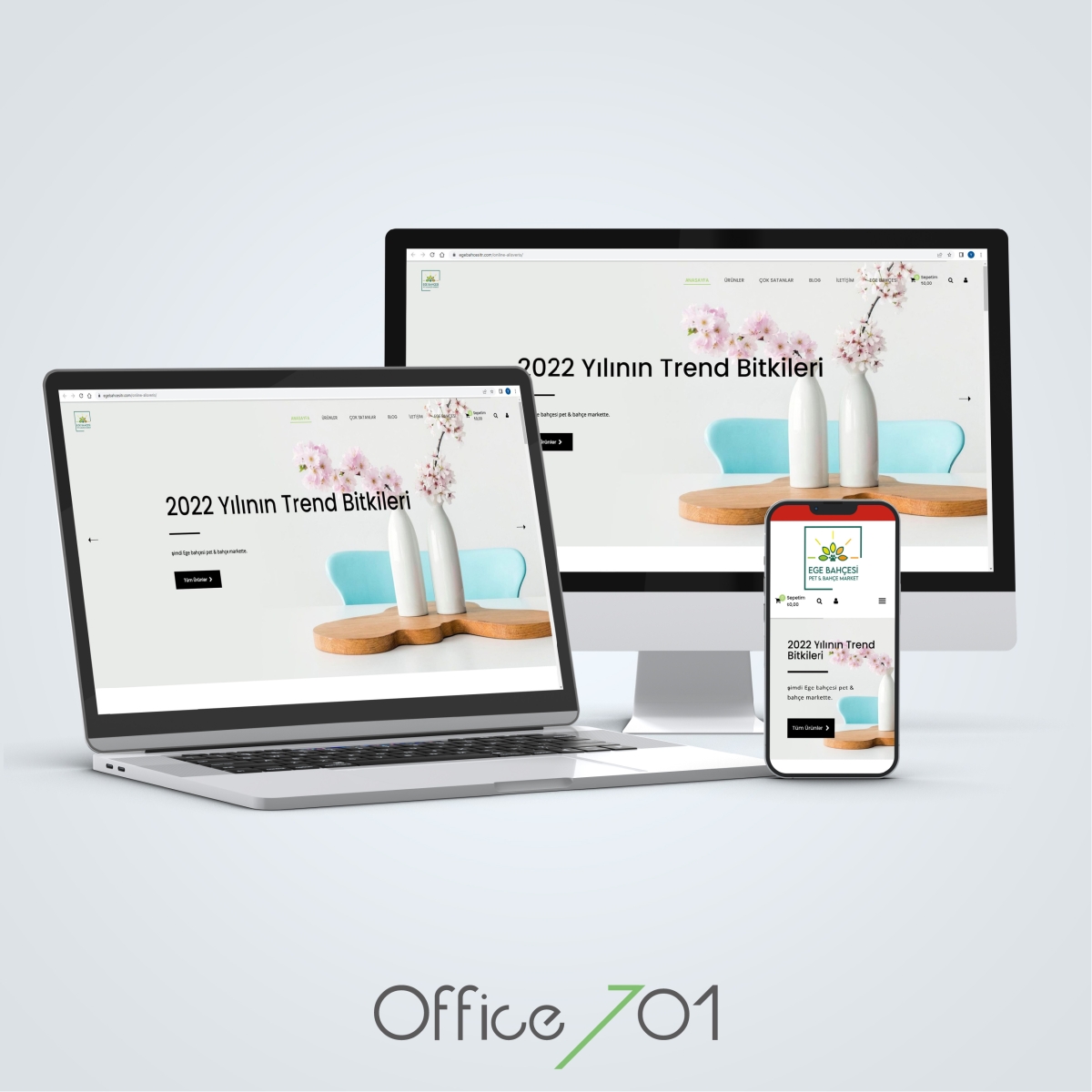 Office701 | Ege Bahçesi | Pet & Garden E-Commerce Website Design