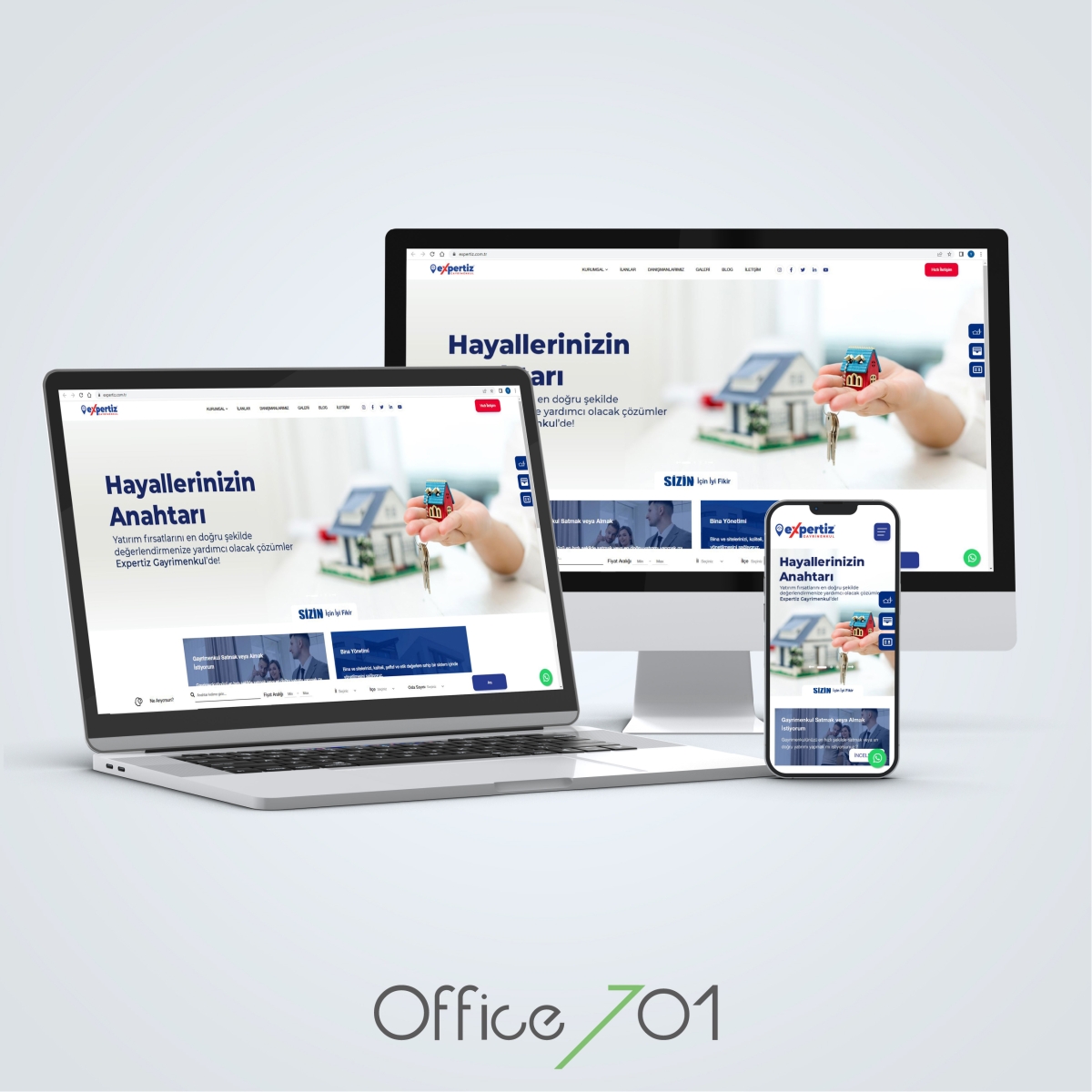 Office701 | Expertiz Gayrimenkul | Real Estate Web Site Design
