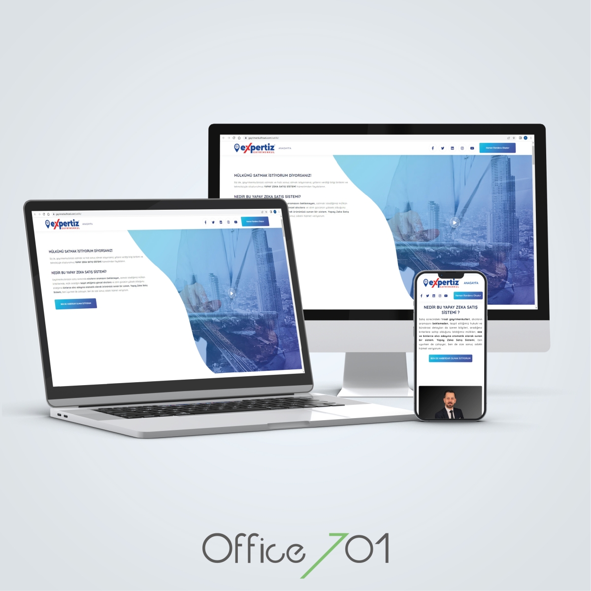 Office701 | Expertiz Gayrimenkul | Hedef Sayfa Tasarımı 2
