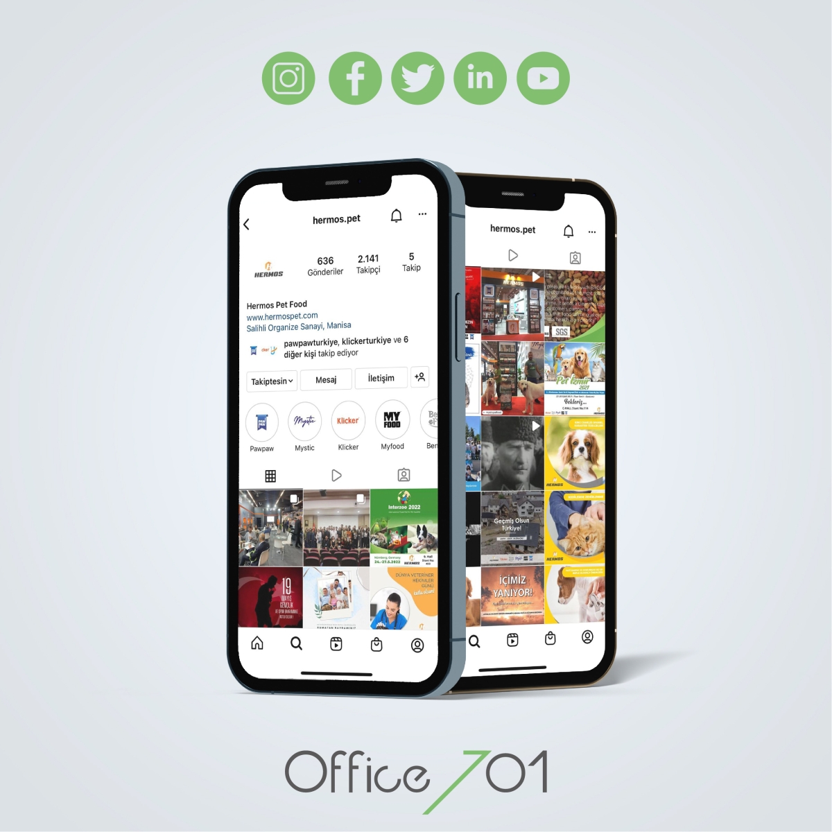 Office701 | Hermopet Sosyal Medya Yönetimi