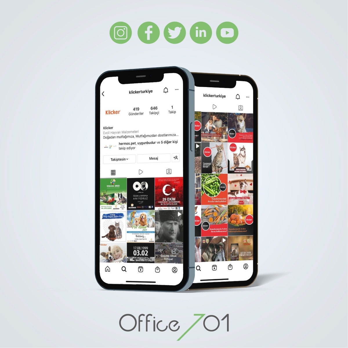 Office701 | Klicker Sosyal Medya Yönetimi