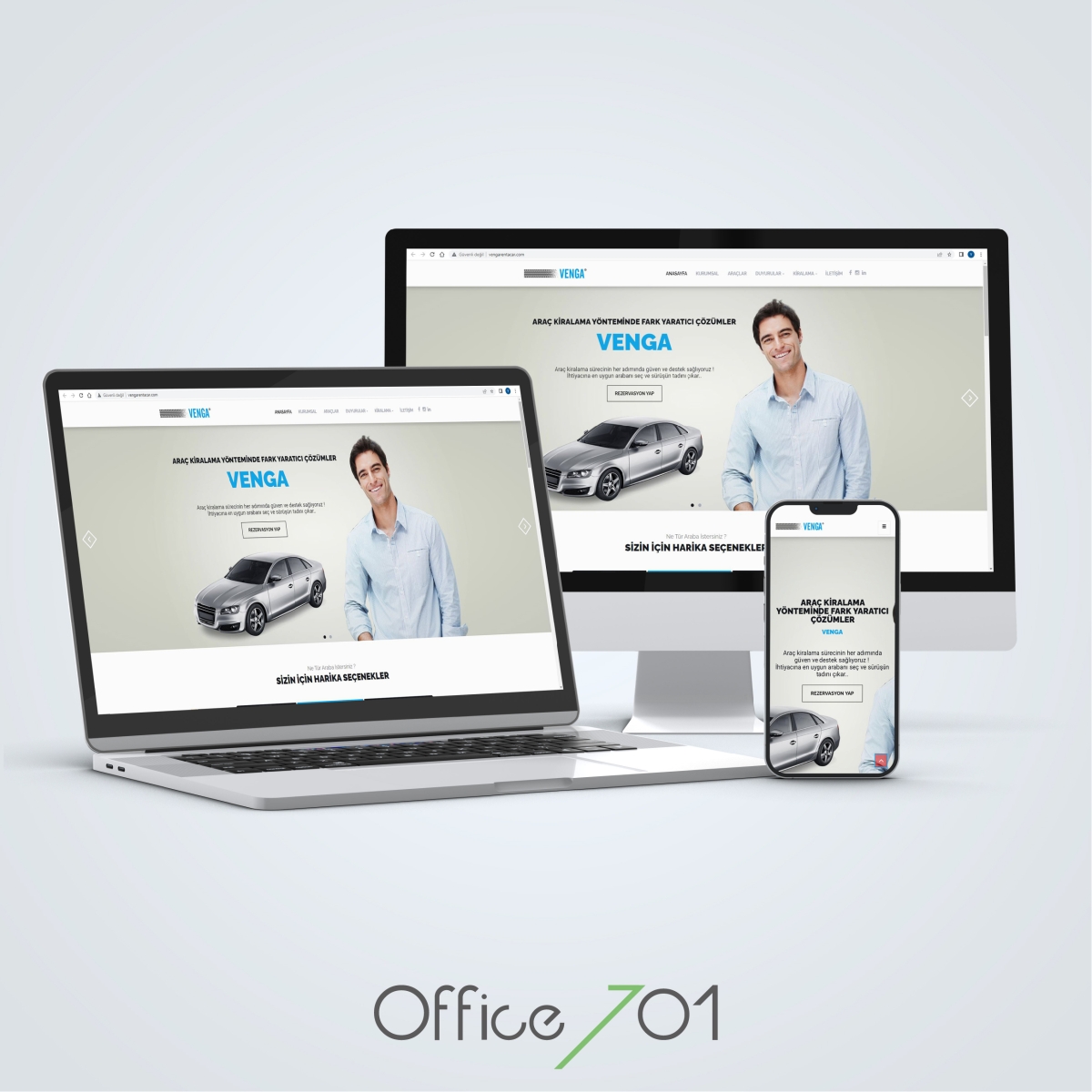 Office701 | Venga Rent A Car | Automotive Website