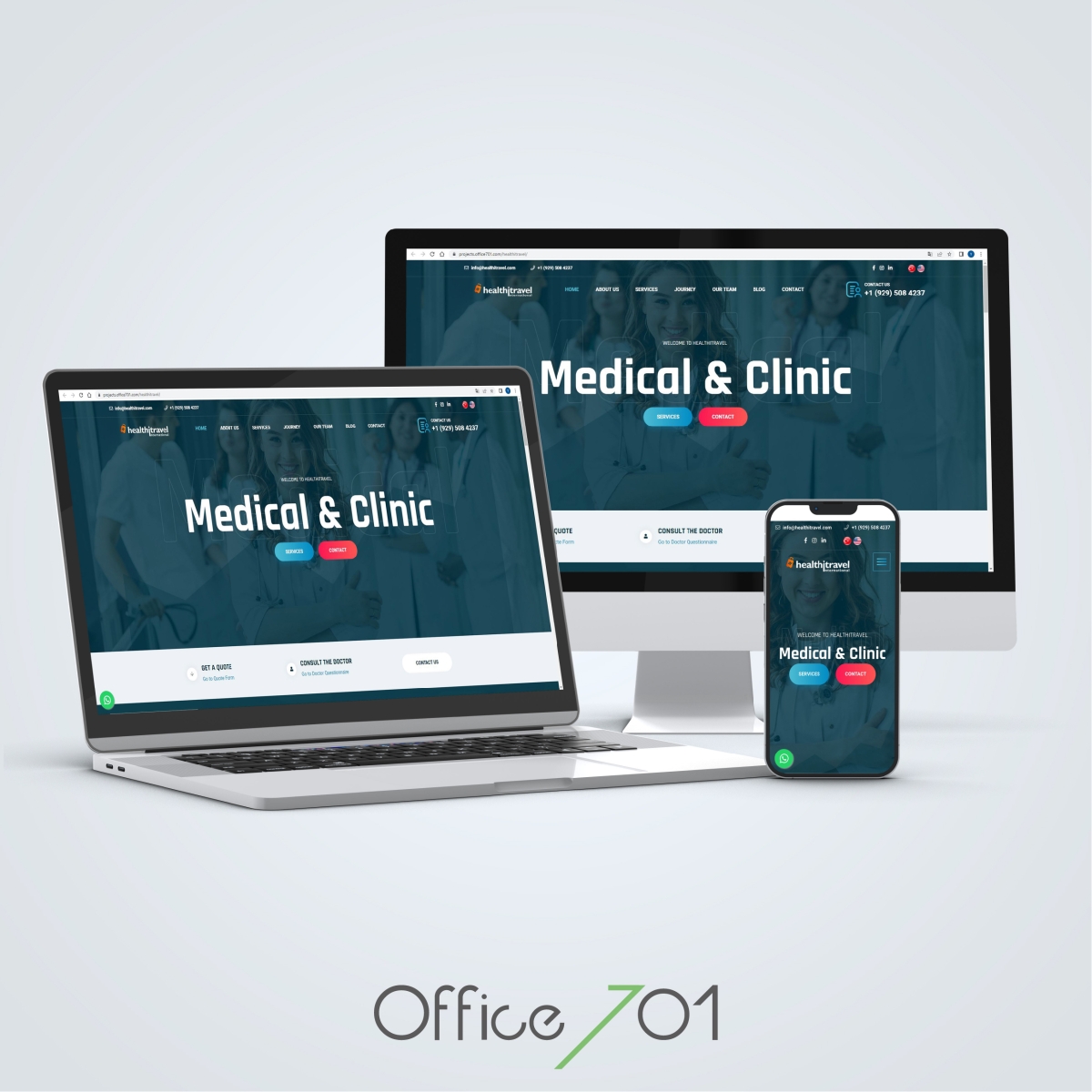 Office701 | Healthitravel  | Medical Website Design