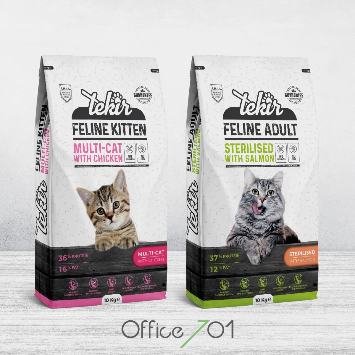 Office701 | Tekir Kedi Maması Ambalaj Tasarımı