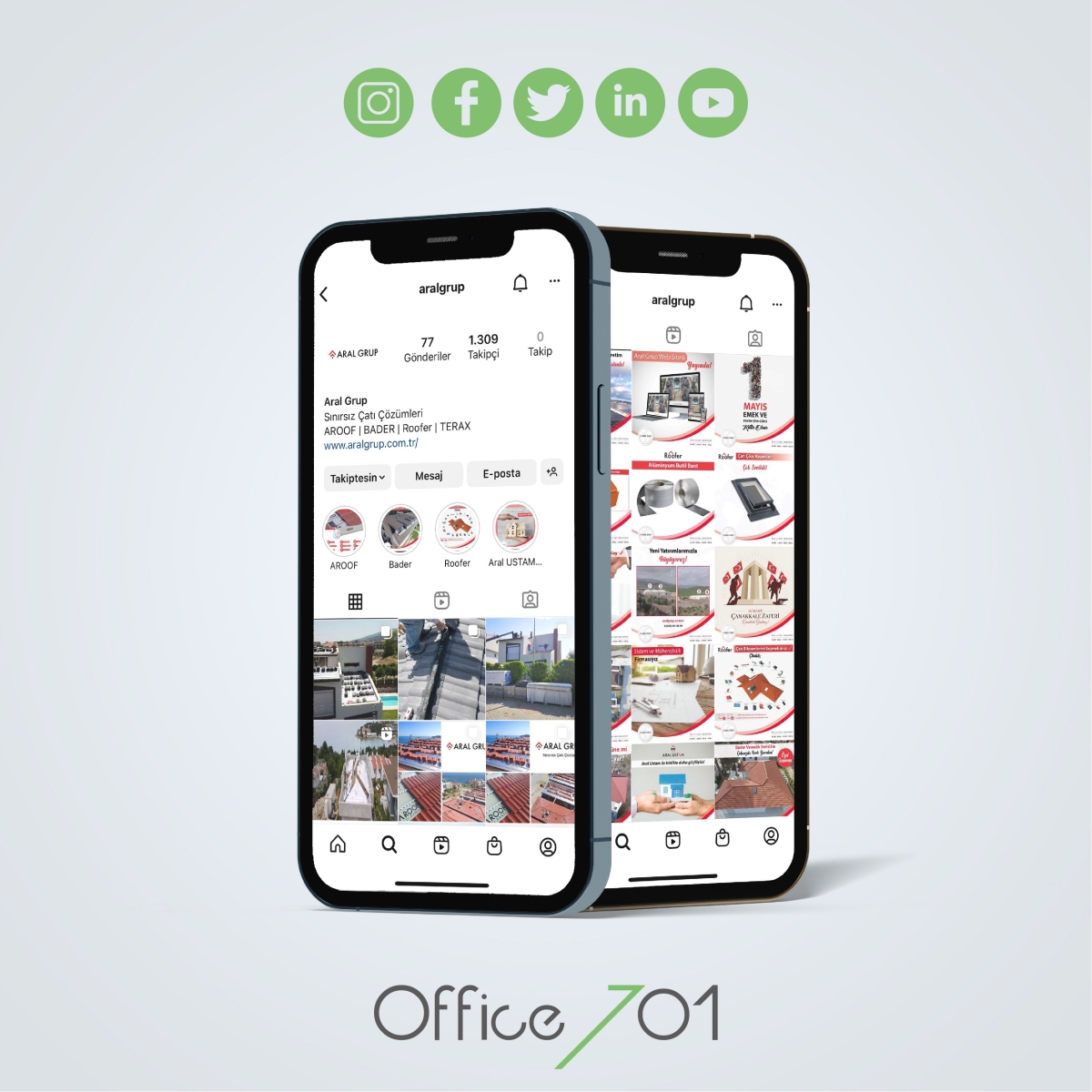 Office701 | Aral Grup Sosyal Medya Yönetimi