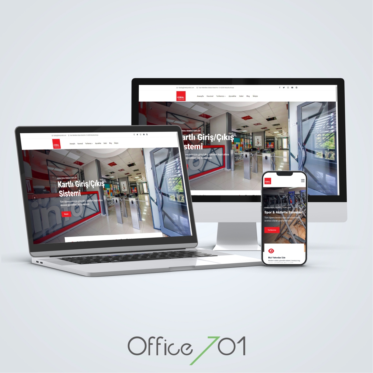Office701 | Konya İdeal Öğrenci Yurtları Web Sitesi
