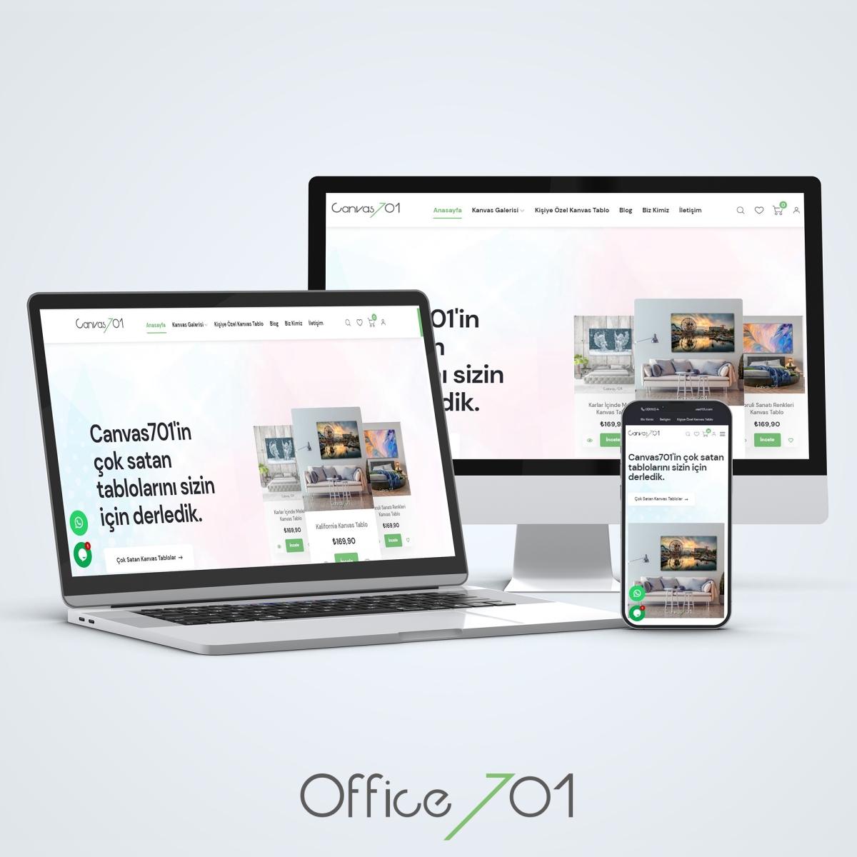 Office701 | Canvas701 | E-Commerce Website (Redesigned)